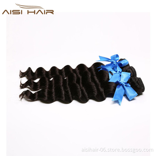 European Natural Color Human Hair Waeaving  100% Loose Deep Human Hair Weave Extensions